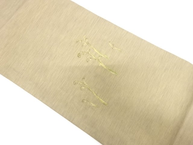 JAPANESE KIMONO / WARABI PATTERN WEAVING NAGOYA OBI